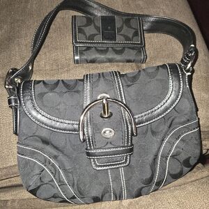 Vintage Y2k Coach Bag and Matching Wallet